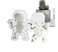 Halloween Chocolate Molds - Silicone Baking Mold Set | Flexible Candy and Chocolate Mold with Pumpkin Ghost Skull Spiders Designs, Easy Release for Homemade Halloween Treats