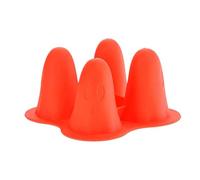 Halloween Chocolate Moulds, Ghost Silicone Trays, 3.94x3.94x3.54 Inches Reusable Fondant Holders, Safe Creative Molds for Making Ice Wax Cake Candy Crafts Use During Spooky Holiday Season
