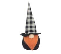 Halloween Christmas Gnome Figurine Desktop Ornament Faceless Doll Old Man Decoration Woolen Snowflake Window Display Festive Home (One Size)