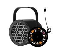 Halloween Christmas Projector Lights-Ghost Animation USB HD 16 Pictures, Mobile Light Waterproof Outdoor Landscape Light, Wall Floor Mount, Decoration