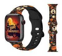 Halloween Christmas Watch Band Compatible for Apple Watch 38mm 40mm 41mm 42mm 44mm 45mm 49mm, Halloween iWatch Bands for Women Compatible for Apple Watch Series Ultra 8 7 6 5 4 3 2 1 SE