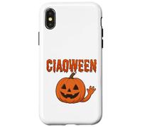Halloween? Ciaoween! Funny pun for fans of all things spooky Case for iPhone X/XS