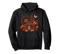 Halloween Circus Spooky Vintage Creepy Carnival Clown Pullover Hoodie