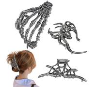 Halloween Claw Clips for Thick Hair, Portable Hair Clips Clips, 3 Pieces Practical Halloween Clips for Women Girls School Travel Events