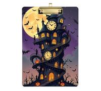 Halloween Clock Tower Hard Notice Board Police Office Nurse Football Coach 9x12