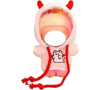 Halloween Clothes for Labubu (NO Doll), Assorted Handcrafted Set for 17cm Doll, Stylish Holiday Clothes Accessories (Cute Little Devil)