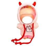 Halloween Clothes for Labubu (NO Doll), Assorted Handcrafted Set for 17cm Doll, Stylish Holiday Clothes Accessories (Cute Little Devil)