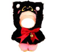 Halloween Clothes for Labubu (NO Doll), Assorted Handcrafted Set for 17cm Doll, Stylish Holiday Clothes Accessories (Black Cat)