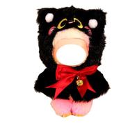 Halloween Clothes for Labubu (NO Doll), Assorted Handcrafted Set for 17cm Doll, Stylish Holiday Clothes Accessories (Black Cat)