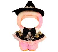 Halloween Clothes for Labubu (NO Doll), Assorted Handcrafted Set for 17cm Doll, Stylish Holiday Clothes Accessories (Magic Witch)