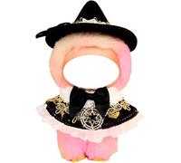 Halloween Clothes for Labubu (NO Doll), Assorted Handcrafted Set for 17cm Doll, Stylish Holiday Clothes Accessories (Magic Witch)