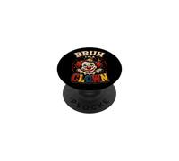 Halloween Clown Bruh I'm A Funny Horror Circus Kids Boys PopSockets Adhesive PopGrip