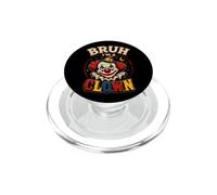 Halloween Clown Bruh I'm A Funny Horror Circus Kids Boys PopSockets PopGrip for MagSafe