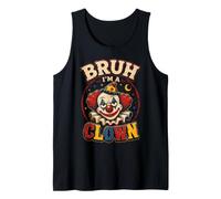 Halloween Clown Bruh I'm A Funny Horror Circus Kids Boys Tank Top