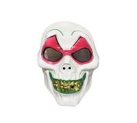 Halloween Clown Mask, Carnival Funny Horror Party Dance Gold Tooth Smiley Mask, Ghost Headdress