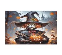 Halloween Clown Puzzles 1000 Pieces For Teens And Adults - Wooden Jigsaw Puzzle Family Activity Educational Games (75×50cm)