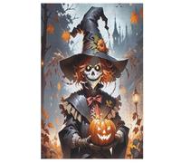 Halloween Clown Puzzles 1000 Pieces Wooden Jigsaw Puzzle for Adults Brain Exercise Challenge Game Gift for Kids Children Jigsaws （78×53cm）
