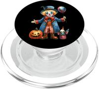 Halloween Clown With Pumpkin And Balloon Magic PopSockets PopGrip for MagSafe