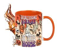 Halloween Coffee Cups | 350ml Novelty Goth Mug - Aesthetic Ceramic Cup for Holiday Kitchen Accessory Home Party Lovers Men Women Coworkers on Autumn Fall