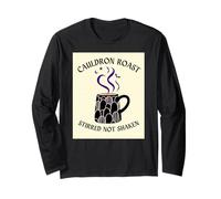 Halloween Coffee Lover Cauldron Roast Stirred Not Shaken Long Sleeve T-Shirt