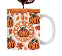 Halloween Coffee Mug | Ceramic Ghost Pumpkin Home Decor | 350ml Party Tea Mug Water Cups | for Latte Cappuccino Juice Soda Water Kitchen Office School Birthday Holiday