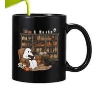 Halloween Coffee Mug | Ceramic Pumpkin Mug - 400ml Spooky Teapot Water Cup for Fall Kitchen Travel Camping Home Dorm Decor