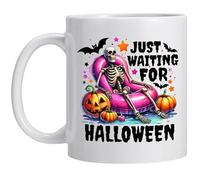 Halloween Coffee Mug -Cute Pumpkin Skeleton Bat Pattern Ceremic Cup Mugs Perfect for Halloween Decor and Spooky Birthday Gifts for Women Men Teens Kids Adults