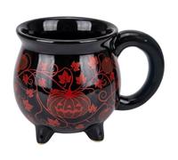 Halloween Coffee Mug Halloween Mug Black Witch Cauldron Ceramic, 12 Oz