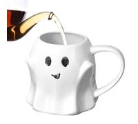 Halloween Coffee Mug - Spooky Ceramic Drink Novelty Ghost Themed Tumbler | Funny Skeleton Print Holder Perfect for Morni Fall Kitchen Decor