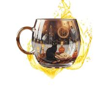 Halloween Coffee Mug | Spooky Large Capacity | Haunted Path Ghost Tea Mug | for Counter Restaurant Farmhouse Home Apartment Hotel Milk Ice Water