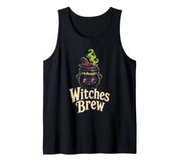 Halloween Coffee Witches Brew Witchy Cauldron Cup Tank Top