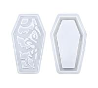 Halloween Coffin Mold, Decorative Lamp Shade Mold for Resin Halloween Crafts for Cast Screen in Living Room Bathroom Bedroom Study