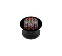 Halloween Coffin Row Jack O Lantern Pumpkin Skull Gift PopSockets Adhesive PopGrip