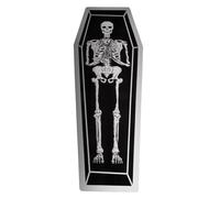 Halloween Coffin Rug - Faux Bath Mat for Bedroom and Bathroom with Unique Coffin and Designs Durable Polyester Ideal for Home Décor (C, 50x40x2cm)