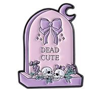 Halloween Coffin Skull Tombstone Drip Oil Brooch Lapel Pin Gothic Jewelry Accessory for Scary Witches Outfit Party Gifts Witches Jewelry