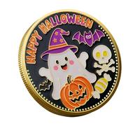 Halloween Coin, Ghost Collectable Coin, Halloween, Decorative Collectible for Men, Enthusiasts, Collectors, Study Room, Living Room, Autumn Decoration, Birthday