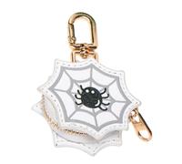 Halloween Coin Purse PU Leather Mini Keychain Pumpkin Spider