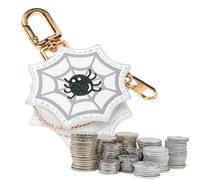 Halloween Coin Purse Zipper Mini PU Leather Keychain Coin Pouch