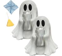 Halloween Coke Ghost, Cute Ghost Drink Holder, Personalized Ghosts Holding Coke, Halloween Spooky Ghosts Drink Can Holder for Most Cans, Beverage Decor for Home Party Holiday Decoration (Style A *2)