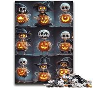 Halloween Collage Jigsaw Puzzles for Adults Teenagers Jigsaws Puzzle,Toys Educational Games Stress Relieving Wishlist with Santa Claus (70X100cm)