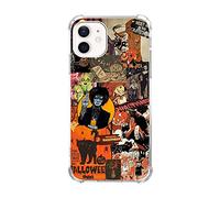 Halloween Collage Phone Case Mystical Collage Art for iPhone 11, Retro Aesthetic Halloween Pumpkin Case for Girls Women Men, Unique Trendy TPU Bumper Cover Case for iPhone 11
