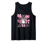 Halloween Collection Bow Tie Witch's Hat Boo Carved Pumpkin Tank Top