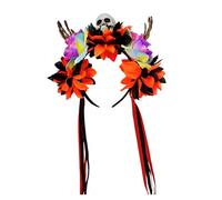 Halloween Colorful Flower Skeleton Hand Skull Headband Resin Party Hair Accessory For Adults Kids Costume Parties Decoration Halloween Hairband