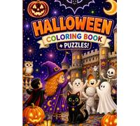 Halloween Coloring and Story Book: Join Scary Witch Willow and her clever black cat Midnight on a Delightful Halloween Adventure.