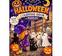 Halloween Coloring and Story Book: Join Scary Witch Willow and her clever black cat Midnight on a delightful Halloween Adventure.