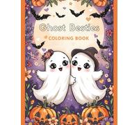 Halloween Coloring Book | 8.5" x 11" | Ghost Besties Aesthetic Halloween Coloring Book: Spooky & Cute Coloring Fun for Kids and Adults