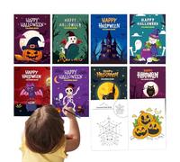 Halloween Coloring Book | Children Halloween-Themed Coloring Book - Educational Doodle Aid, Interactive Classroom Rewards for Kindergarten Home Schools