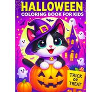 Halloween Coloring Book: Easy and Cute Halloween-themed Designs For Kids Ages 2-8 (halloween gifts for kids) (kids halloween books)