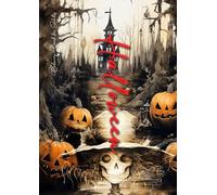Halloween Coloring Book for Adults: Halloween Coloring Book Grayscale Scarecrows, Pumpkins, Sugar Skulls, Dia de los Muertos - A4: 1 (Horror Coloring Books)