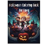 Halloween Coloring Book for Boys